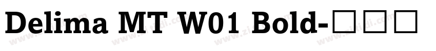 Delima MT W01 Bold字体转换
